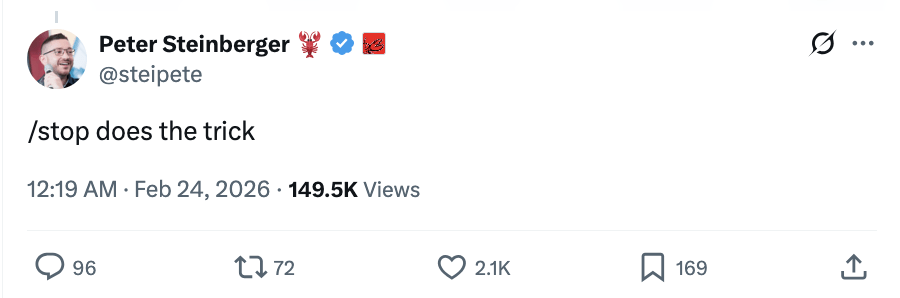  凌晨断电自救！Meta安全高管惨遭OpenClaw清空邮件，马斯克毒舌嘲讽：猴子拿步枪 新闻 凌晨断电自救！Meta安全高管惨遭OpenClaw清空邮件，马斯克毒舌嘲讽：猴子拿步枪 新闻