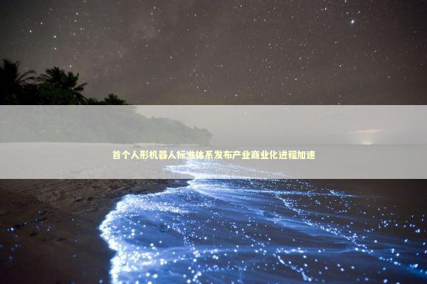 首个人形机器人标准体系发布产业商业化进程加速