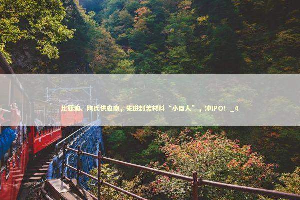 比亚迪、陶氏供应商，先进封装材料“小巨人”，冲IPO！_4