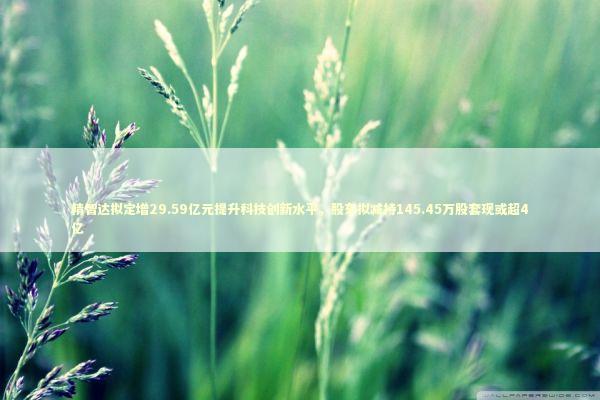 精智达拟定增29.59亿元提升科技创新水平，股东拟减持145.45万股套现或超4亿