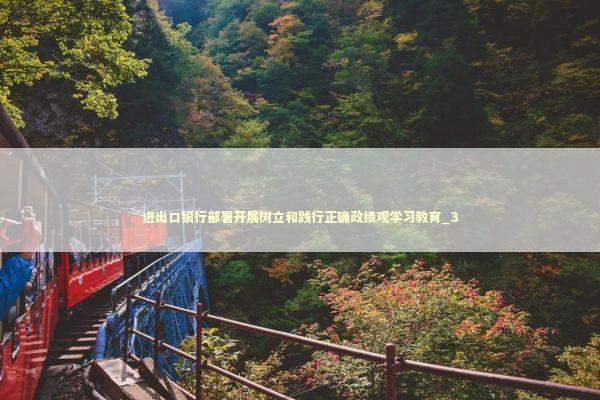 进出口银行部署开展树立和践行正确政绩观学习教育_3